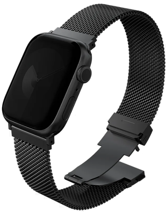 Λουράκι Apple Watch SE/11/10/9/8/7/6/5/4 (42/41/40mm) Uniq Dante Pro από Ανοξείδωτο Ατσάλι - Graphite Black (UNIQ-42MM-DANPGB