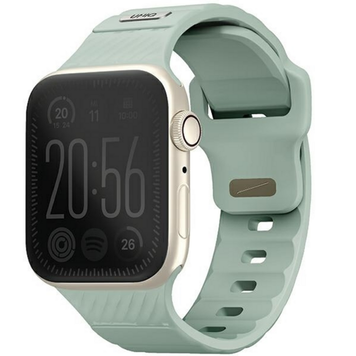 Λουράκι Apple Watch SE/11/10/9/8/7/6/5/4 (42/41/40mm) Uniq Stride Ανθεκτικό Αδιάβροχο από Premium Καουτσούκ FKM - Iceplant Gr