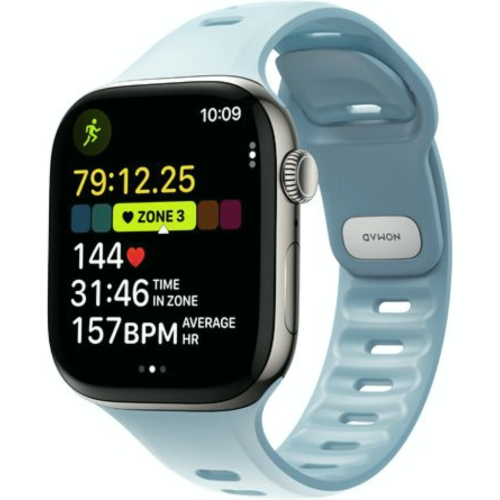 Λουράκι Apple Watch SE/11/10/9/8/7/6/5/4 (42/41/40mm) Nomad Tempo Band Αδιάβροχο FKM & Αλουμίνιο - Tidal (NM009728858)