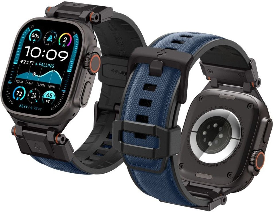 Λουράκι Apple Watch Ultra/SE/11/10/9/8/7/6/5/4 (49/46/45/44mm) Spigen DuraPro Armor Σιλικόνης - Navy Blue (AMP09103)