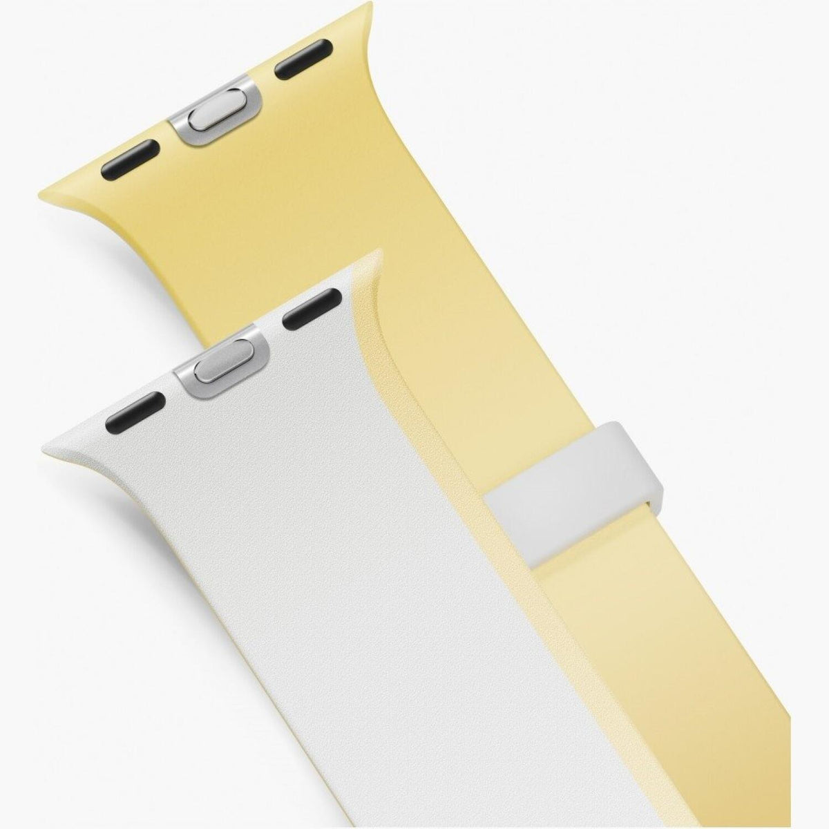 Λουράκι Apple Watch SE/11/10/9/8/7/6/5/4 (42/41/40mm) Uniq Revix IV Αναστρέψιμο Μαγνητικό από Premium Σιλικόνη - White / Butt