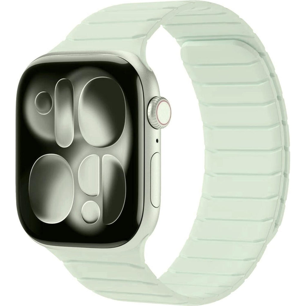 Λουράκι Apple Watch Ultra/SE/11/10/9/8/7/6/5/4 (49/46/45/44mm) Buddi Fuse Μαγνητικό Σιλικόνης - Light Blue (8719246551017)