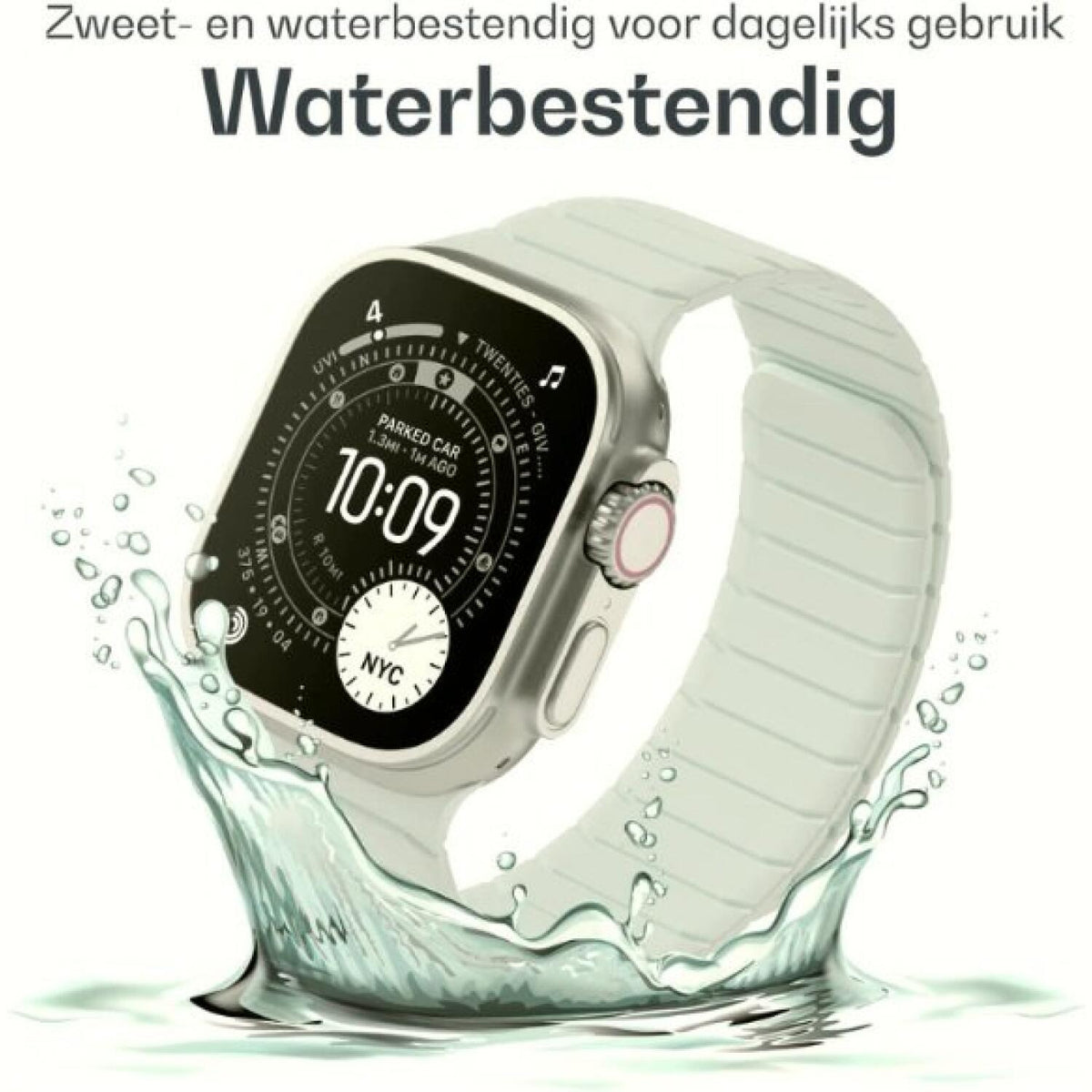 Λουράκι Apple Watch Ultra/SE/11/10/9/8/7/6/5/4 (49/46/45/44mm) Buddi Fuse Μαγνητικό Σιλικόνης - Light Blue (8719246551017)