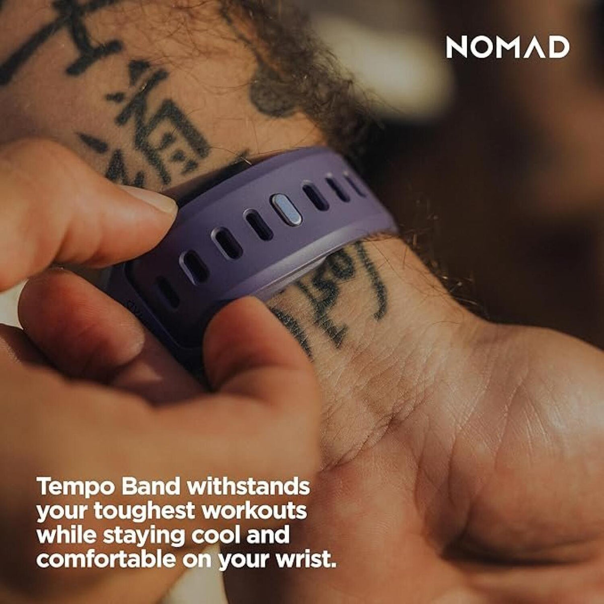 Λουράκι Apple Watch Ultra/SE/11/10/9/8/7/6/5/4 (49/46/45/44mm) Nomad Tempo Band Αδιάβροχο FKM & Αλουμίνιο - Dusk (NM011413858