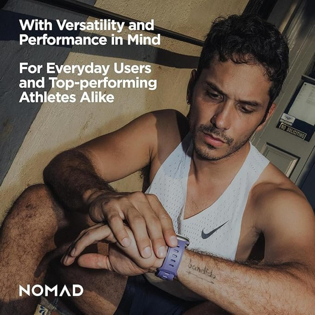 Λουράκι Apple Watch Ultra/SE/11/10/9/8/7/6/5/4 (49/46/45/44mm) Nomad Tempo Band Αδιάβροχο FKM & Αλουμίνιο - Dusk (NM011413858