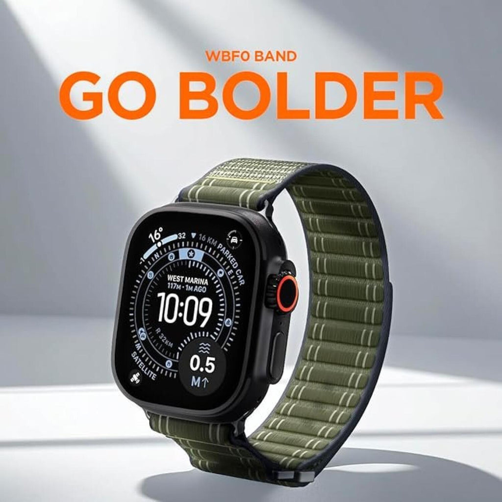 Λουράκι Apple Watch Ultra/SE/12/11/10/9/8/7/6/5/4 (49/46/45/44mm) Spigen WBF0 Υφασμάτινο - Green (AMP10142)