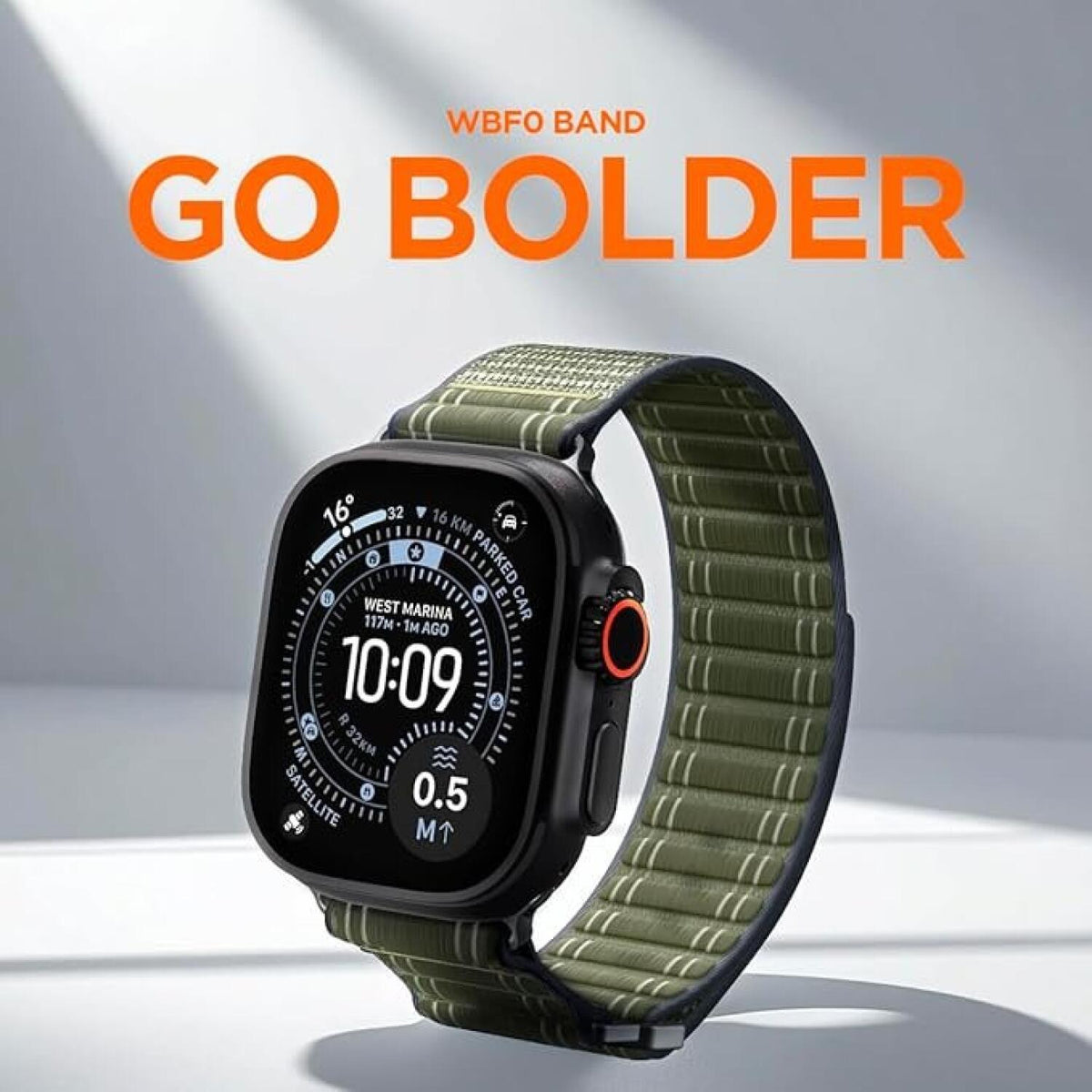 Λουράκι Apple Watch Ultra/SE/12/11/10/9/8/7/6/5/4 (49/46/45/44mm) Spigen WBF0 Υφασμάτινο - Green (AMP10142)