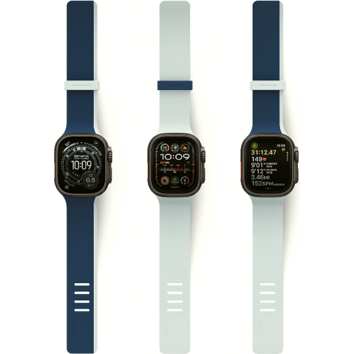 Λουράκι Apple Watch Ultra/SE/11/10/9/8/7/6/5/4 (49/46/45/44mm) Uniq Revix IV Αναστρέψιμο Μαγνητικό από Premium Σιλικόνη - Mar