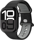 Λουράκι Apple Watch Ultra/SE/11/10/9/8/7/6/5/4 (49/46/45/44mm) Spigen Nano Pop από Premium Σιλικόνη - Black Sesame (AMP09321)