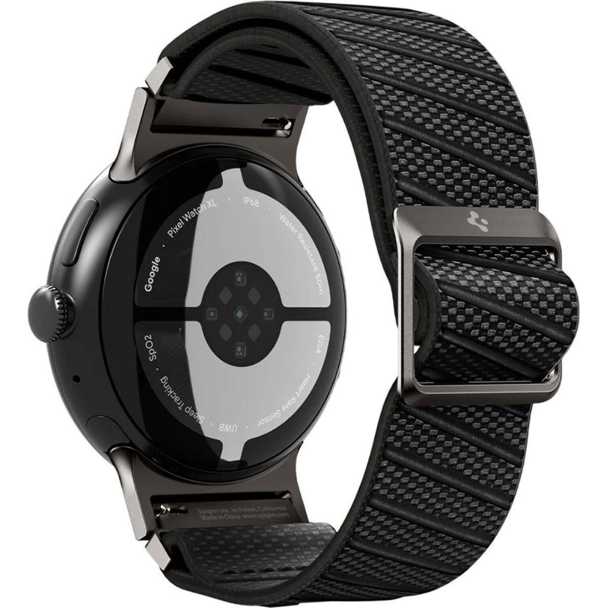 Λουράκι Google Pixel Watch 4 / 3 / 2 / 1 41mm Spigen Lite Fit X Υφασμάτινο - Black (AMP11420)