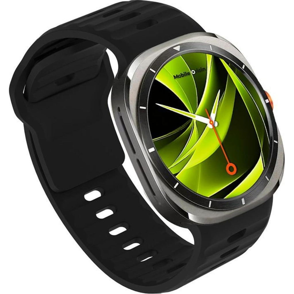 Λουράκι Samsung Galaxy Watch Ultra2 / Ultra1 2026 / 2025 / 2024 47mm Mobile Origin Easy Strap Σιλικόνης - Black (MO-SGWU-BLK)
