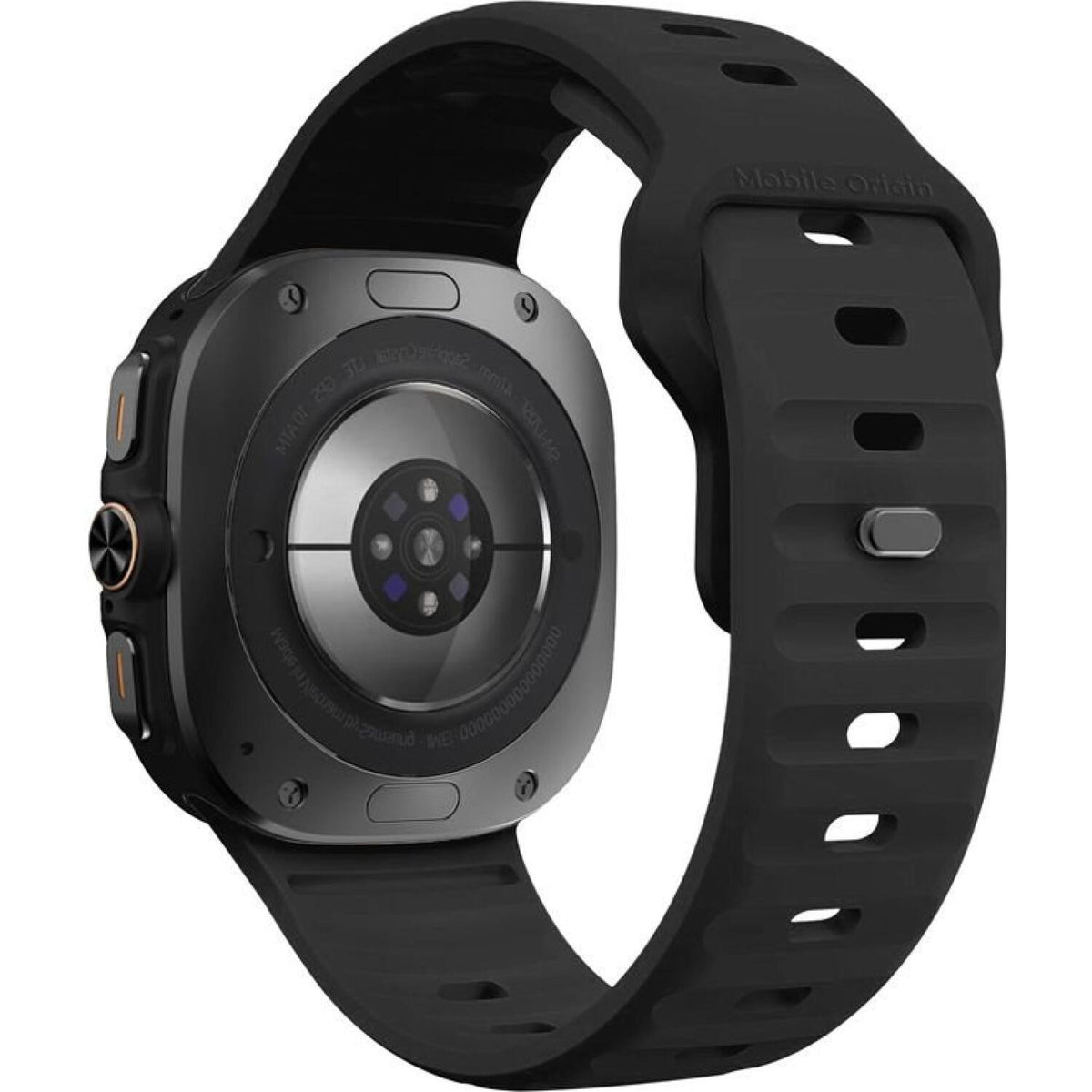 Λουράκι Samsung Galaxy Watch Ultra2 / Ultra1 2026 / 2025 / 2024 47mm Mobile Origin Easy Strap Σιλικόνης - Black (MO-SGWU-BLK)
