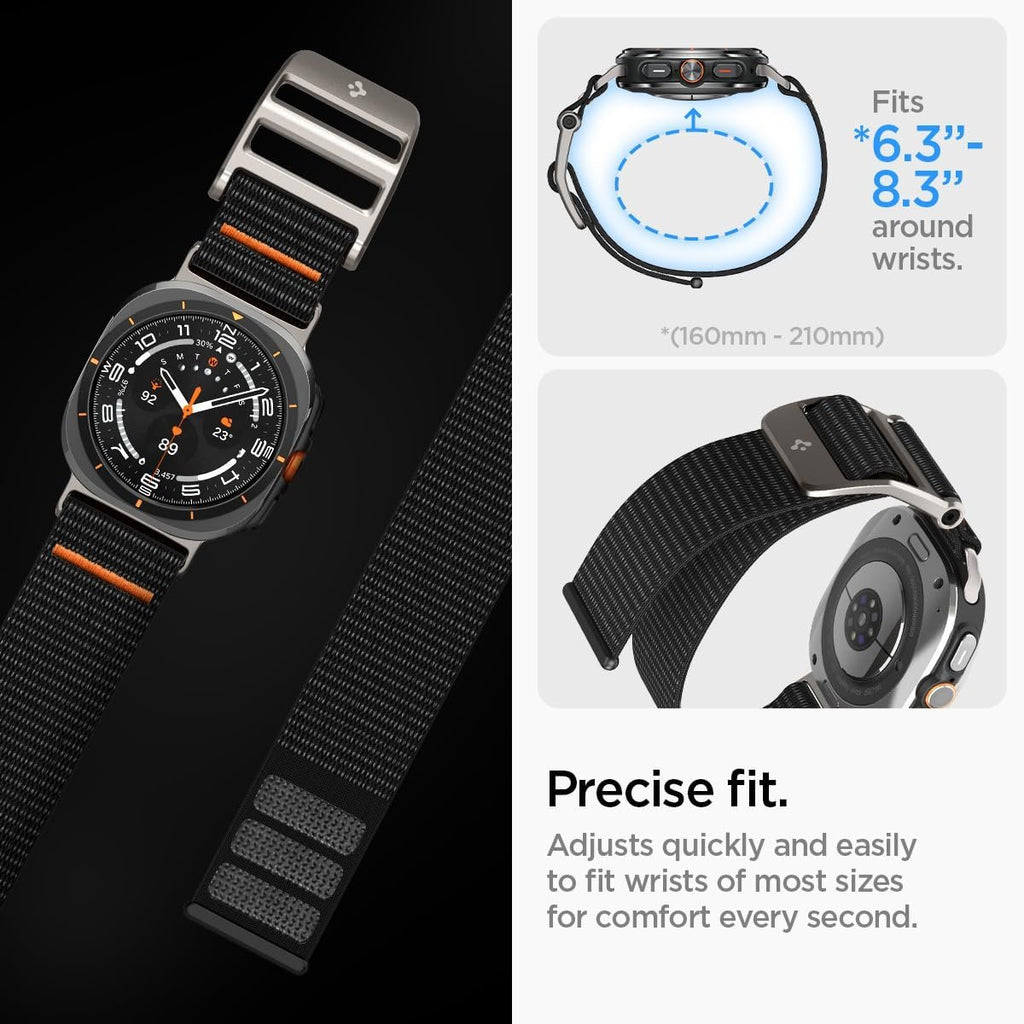 Λουράκι Samsung Galaxy Watch Ultra2 / Ultra1 2026 / 2025 / 2024 47mm Spigen DuraPro Flex - Black (AMP08773)