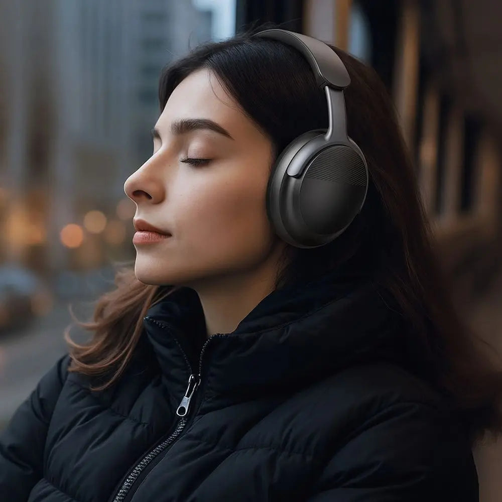 Mcdodo T02 HP-1420 Ασύρματα Over Ear Ακουστικά Bluetooth 5.4 ANC Μαύρα
