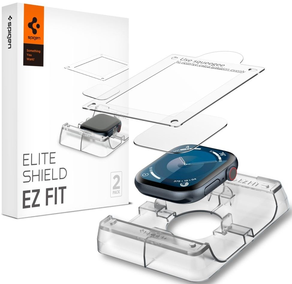 Μεμβράνη Προστασίας Apple Watch 11 / 10 42mm - Spigen EliteShield EZ Fit Screen Protector Οθόνης - 2 Τεμάχια - Clear (AFL0858