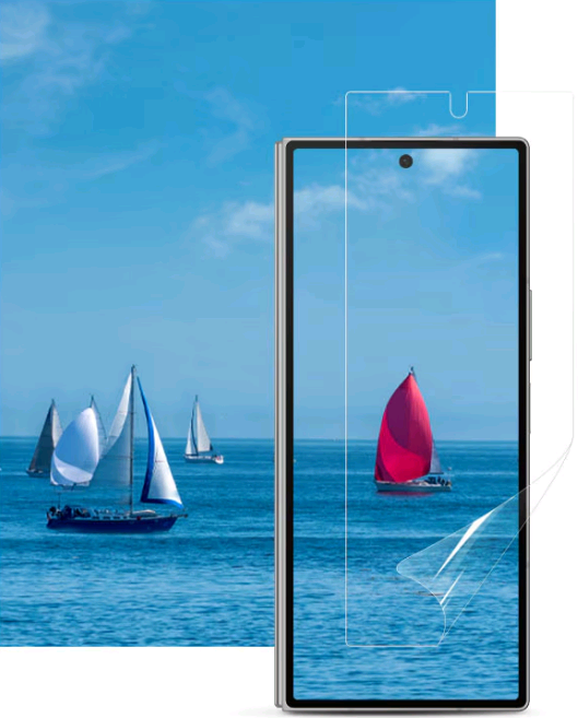 Μεμβράνη Προστασίας Εξωτερικής Οθόνης - Samsung Galaxy Z Fold6 - Official Samsung Anti-Reflecting Film - 2 Τεμάχια - Transpar