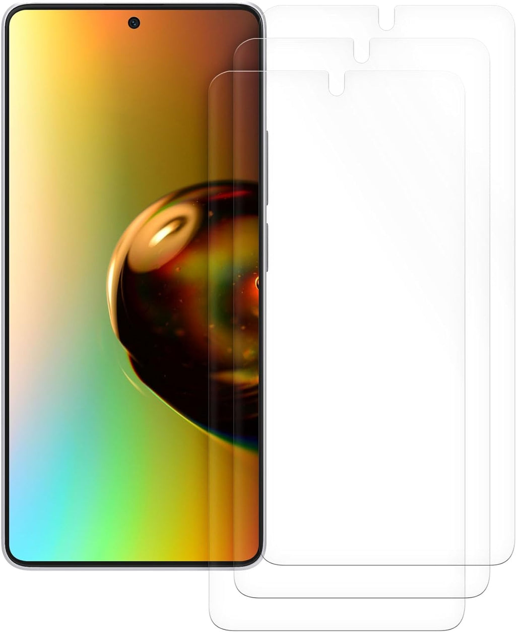 Μεμβράνη Προστασίας Οθόνης - Xiaomi Redmi Note 13 5G - KWmobile Crystal Clear Screen Protector - 3 Τεμάχια (KWM000020LN001C)