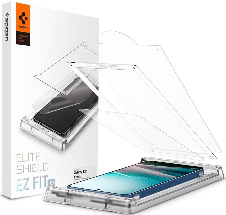 Μεμβράνη Προστασίας Samsung Galaxy S25 Spigen Elite Shield EZ Fit HD Οθόνης - Clear (AFL09091)