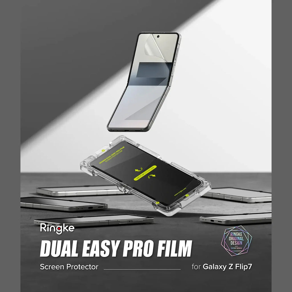 Μεμβράνη Προστασίας Samsung Galaxy Z Flip7 Ringke Dual Easy Pro Film Εσωτερικής Μεγάλης Οθόνης 2 Τεμάχια - Clear (88002938558