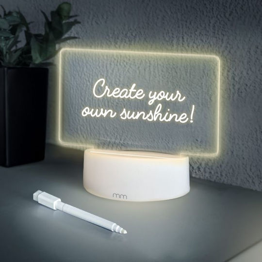 Mikamax Διακοσμητικό Φωτιστικό LED Θερμό Λευκό 15x10x13εκ.