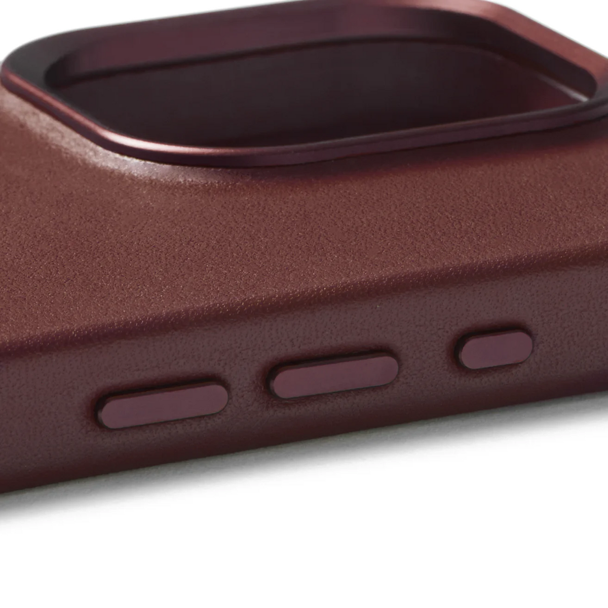 MUJJO Full Leather Case - Δερμάτινη Θήκη MagSafe - Apple iPhone 15 Pro - Burgundy (MUJJO-CL-039-BN)