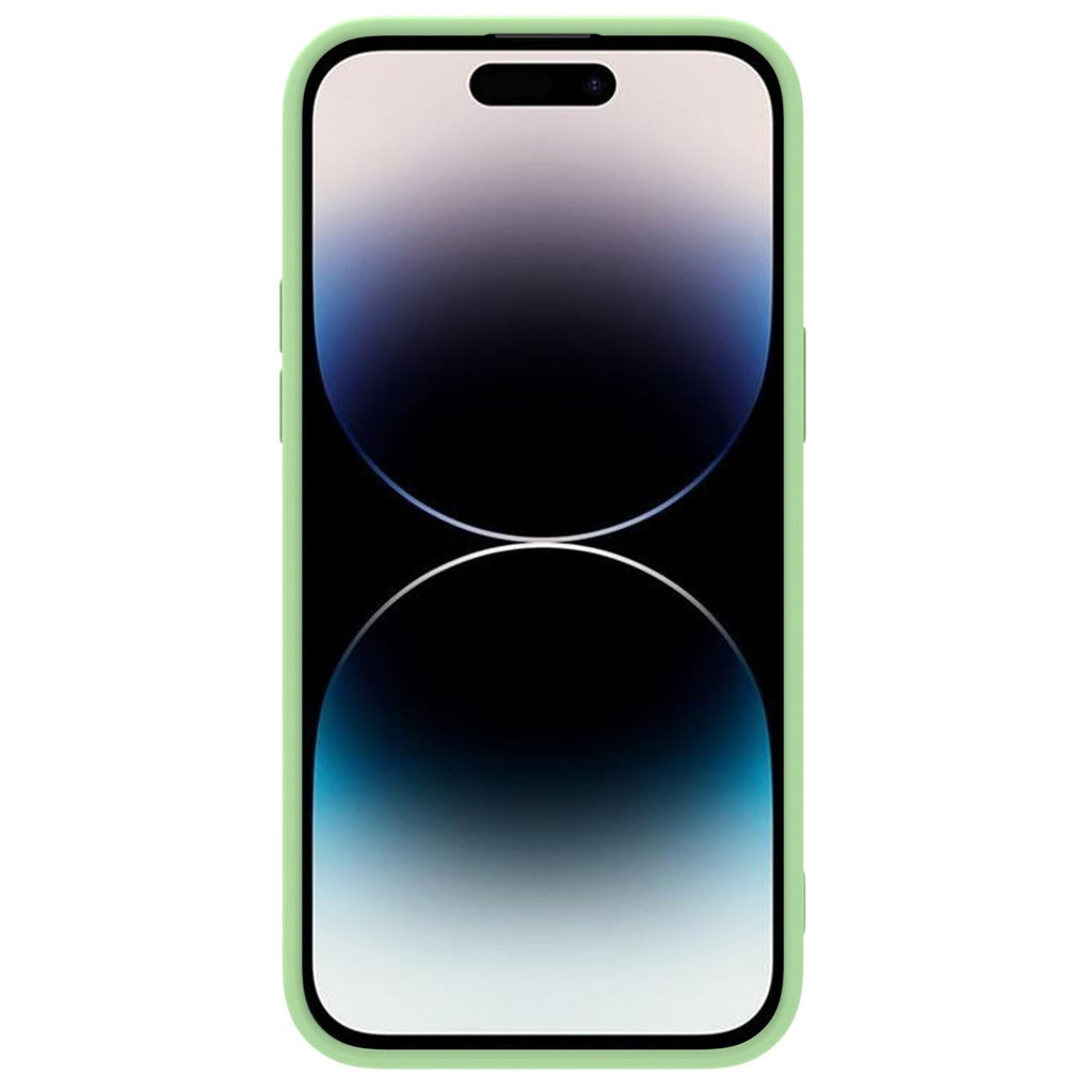 Nillkin CamShield Silky Silicone - Θήκη Σιλικόνης με Κάλυμμα για την Κάμερα - Apple iPhone 14 Pro Max - Mint Green (690204824