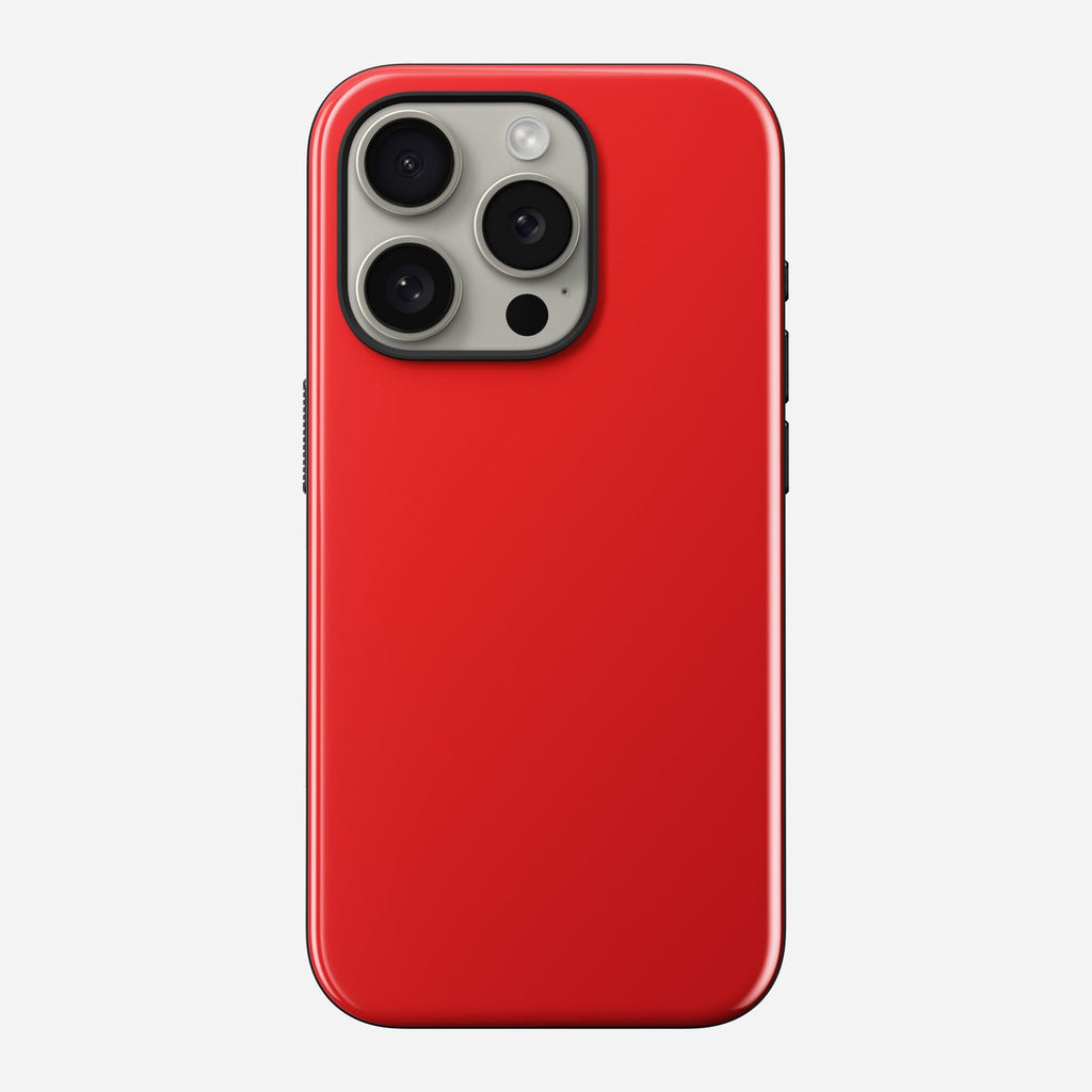 Nomad Sport Case - Σκληρή Θήκη MagSafe με TPU Bumper - Apple iPhone 15 Pro - Night Watch Red (NM01586285)