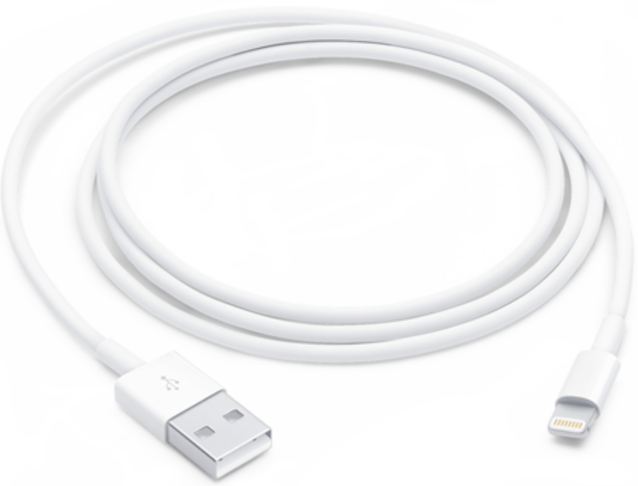 Official Apple Data Cable New - Καλώδιο Φόρτισης και Μεταφοράς Δεδομένων USB-A σε Lightning - 100cm - 12W - White (MUQW3ZM/A)