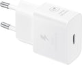 Official Samsung T2510 Fast Travel Charger - Ταχυφορτιστής Ταξιδιού / Αντάπτορας με 1 x Type-C - 25W - White (EP-T2510NWEGEU)