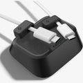 Οργανωτής Καλωδίων Spigen LD103 Magnetic Cable Holder Μαγνητική Βάση 2 Θέσεων από Αντιολισθητική Σιλικόνη - Black (APP11145)