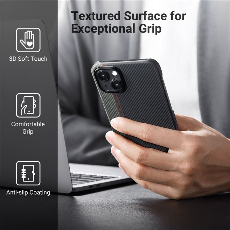 Pitaka Fusion Weaving MagEZ Case 3 - MagSafe Θήκη Aramid Fiber Body Apple iPhone 14 Plus - 0.95mm - 600D - Overture (FO1401M)
