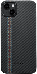 Pitaka Fusion Weaving MagEZ Case 4 - MagSafe Θήκη Aramid Fiber Body Apple iPhone 15 Plus - 0.95mm - 600D - Rhapsody (FR1501M)