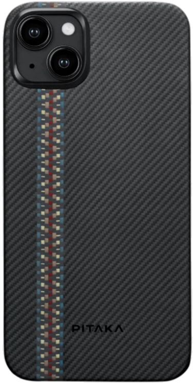 Pitaka Fusion Weaving MagEZ Case 4 - MagSafe Θήκη Aramid Fiber Body Apple iPhone 15 Plus - 0.95mm - 600D - Rhapsody (FR1501M)