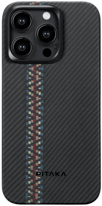 Pitaka Fusion Weaving MagEZ Case 4 - MagSafe Θήκη Aramid Fiber Body Apple iPhone 15 Pro - 0.95mm - 600D - Rhapsody (FR1501P)