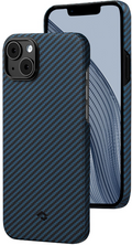 Pitaka MagEZ Case 3 - MagSafe Θήκη Aramid Fiber Body Apple iPhone 14 Plus - 1.2mm - 1500D - Black / Blue / Twill (KI1408M)