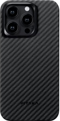 Pitaka MagEZ Case 4 - MagSafe Θήκη Aramid Fiber Body Apple iPhone 15 Pro - 1.15mm - 1500D - Black / Grey / Twill (KI1501P)