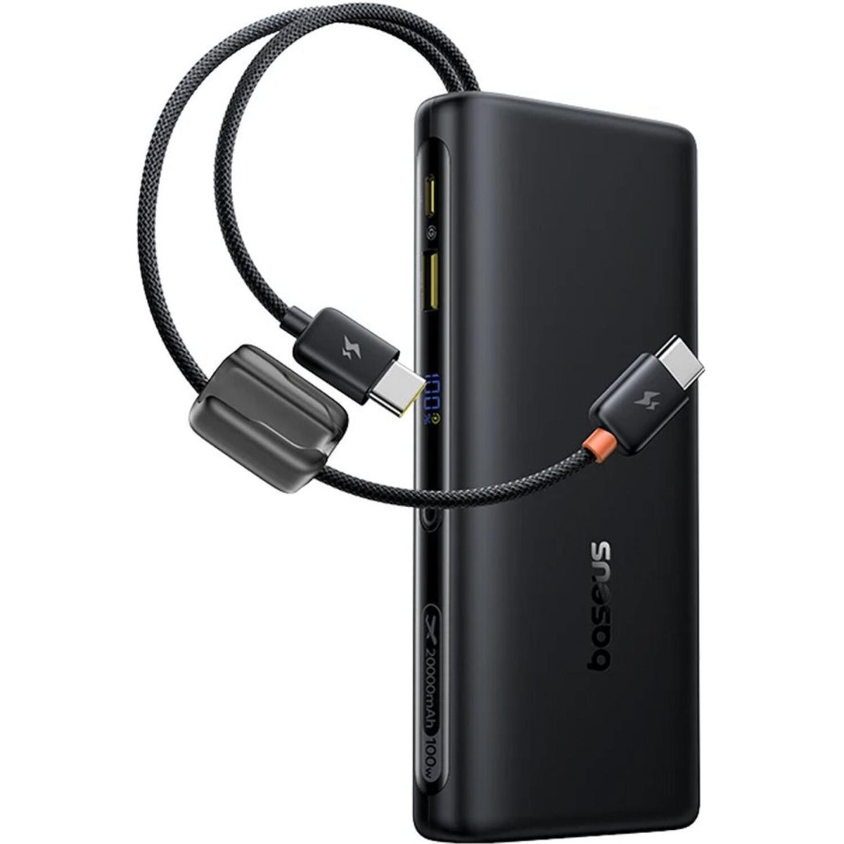 PowerBank Baseus EnerFill FC41 για Laptop με Θύρες 1 x Type-C / 1 x USB-A & Ενσωματωμένα Καλώδια 2 x Type-C 100W 20.000mAh - 