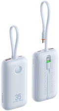 PowerBank Veger K1 με Οθόνη LED & 1 x Θύρα Type-C / 1 x Θύρα USB-A / 1 x Καλώδιο Type-C / 1 x Καλώδιο Lightning 35W 10.000mAh