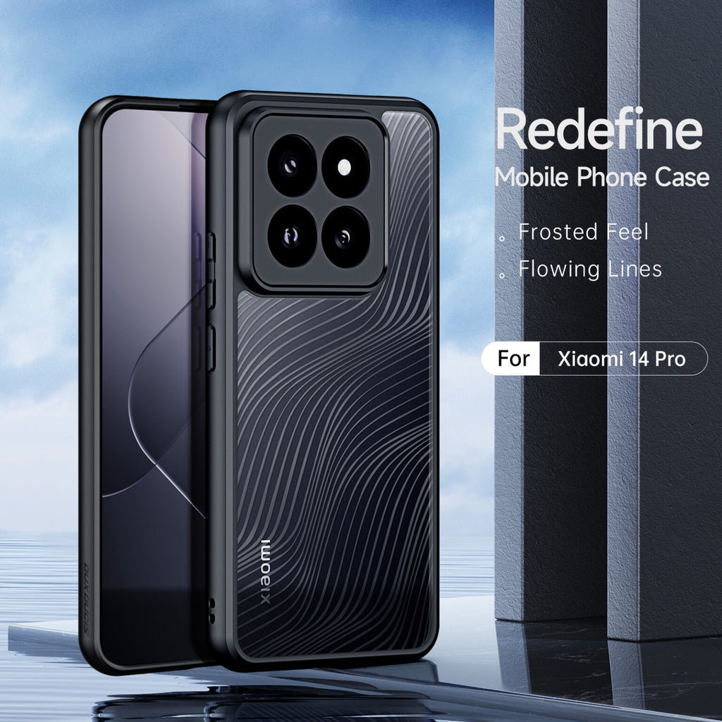 Premium Ημιδιάφανη Σκληρή Θήκη - Xiaomi 14 Pro - DuxDucis Aimo Series - Black (6934913024508)
