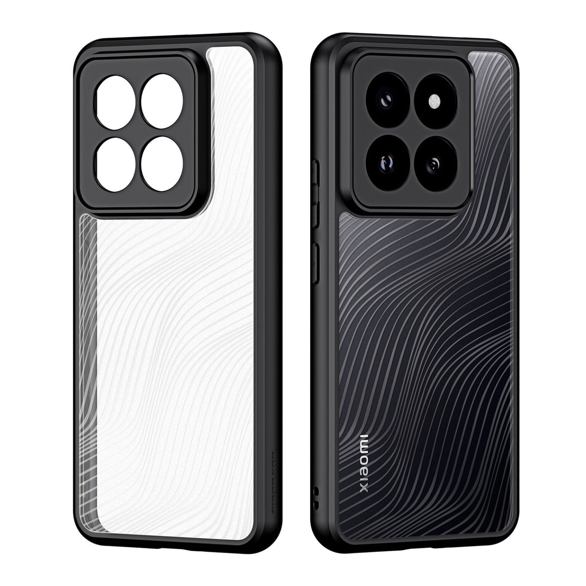 Premium Ημιδιάφανη Σκληρή Θήκη - Xiaomi 14 Pro - DuxDucis Aimo Series - Black (6934913024508)