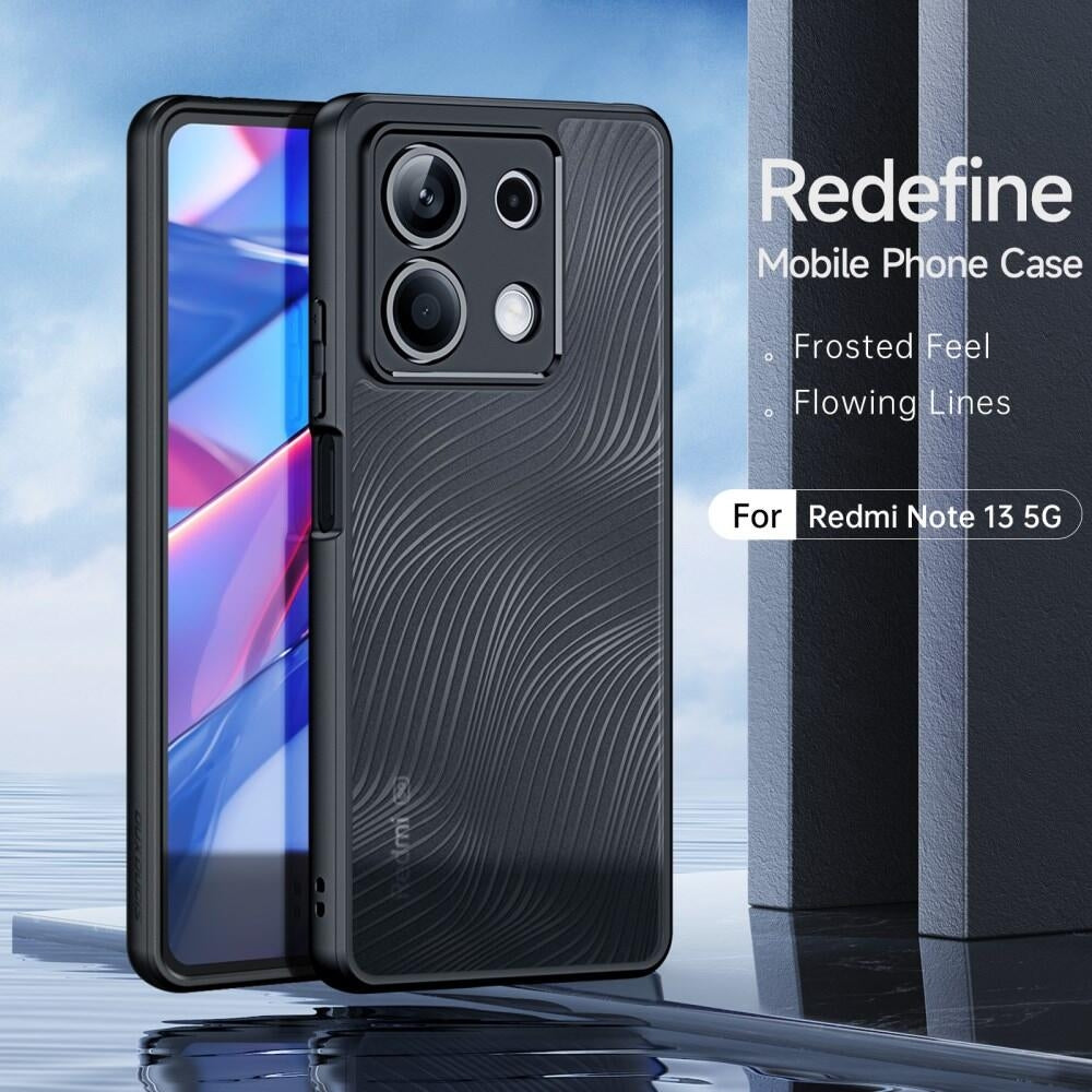 Premium Ημιδιάφανη Σκληρή Θήκη - Xiaomi Redmi Note 13 5G - DuxDucis Aimo Series - Black (6934913009048)