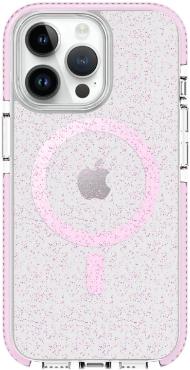 Prodigee Super Star - Σκληρή Ανθεκτική Διάφανη Θήκη MagSafe - Apple iPhone 15 Pro - Rose (IPH15P-6.1-STRM-RSE)