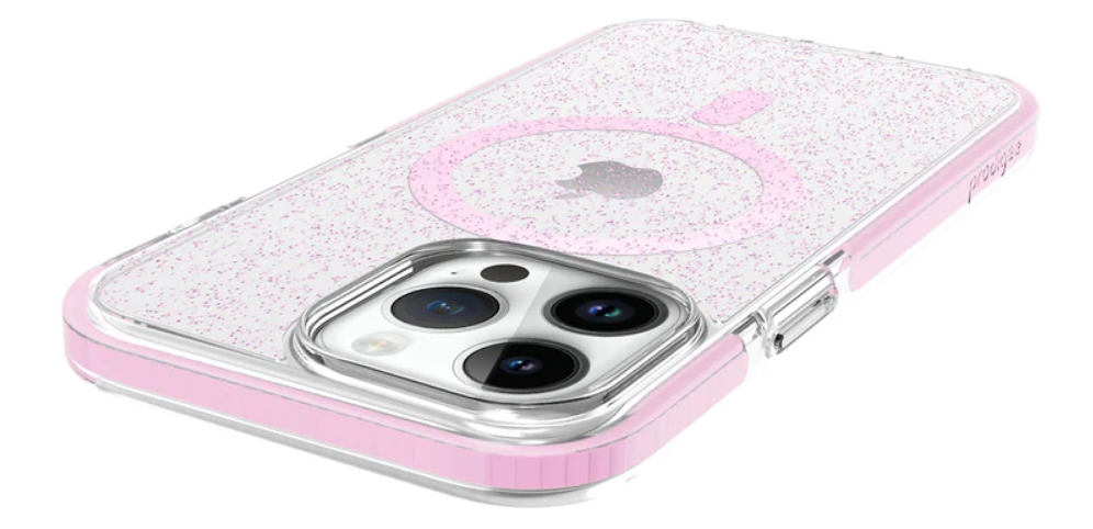 Prodigee Super Star - Σκληρή Ανθεκτική Διάφανη Θήκη MagSafe - Apple iPhone 15 Pro - Rose (IPH15P-6.1-STRM-RSE)
