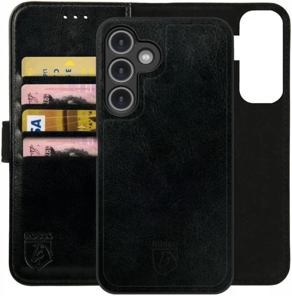PU Θήκη Πορτοφόλι - Samsung Galaxy S24 Plus - Rosso Element 2 in 1 - Black (8719246427688)