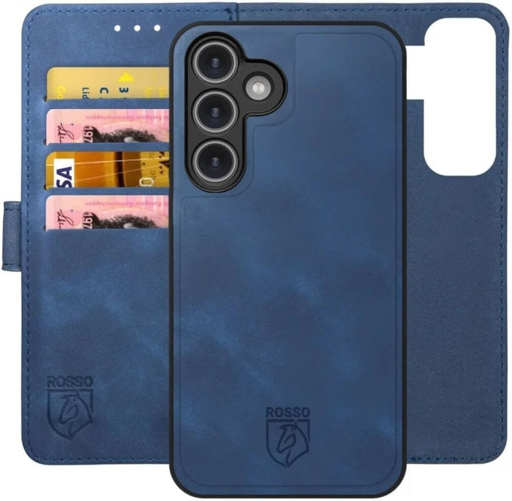 PU Θήκη Πορτοφόλι - Samsung Galaxy S24 Plus - Rosso Element 2 in 1 - Blue (8719246427701)