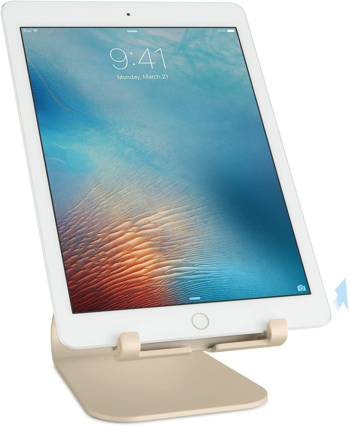 Rain Design mStand Tablet Plus - Ρυθμιζόμενη Βάση Αλουμινίου για Tablet έως 13" - Gold (891607000704)