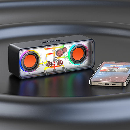RECCI® RSK-W38 Space Station Series RGB LED Lighted Bluetooth Speaker