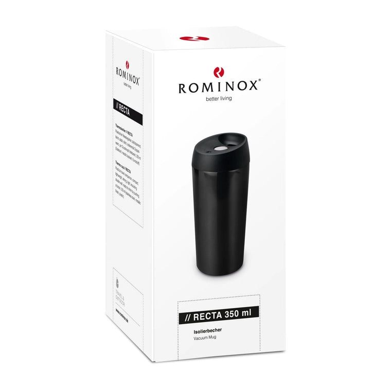 Rominox® Insulated Mug - Recta 350ml — Black