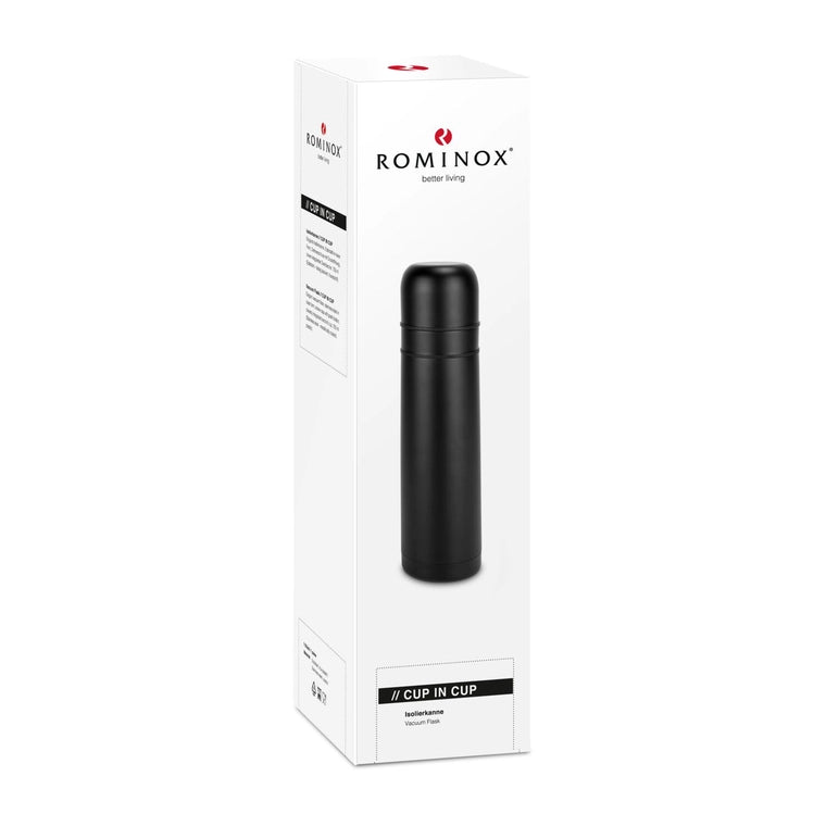 Rominox® Insulated Jug - Cup in Cup Matte Black