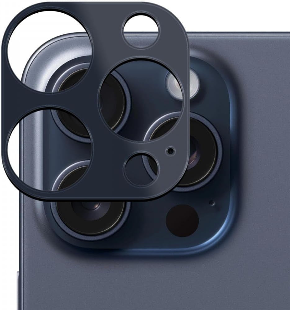 Rosso Camera Lens Protector - Προστατευτικό Κάλυμμα Κάμερας - Apple iPhone 15 Pro / 15 Pro Max - Blue (8719246422768)
